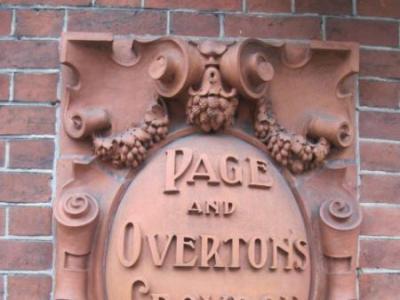 Terracotta former brewery sign