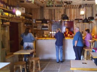 Bar with customers