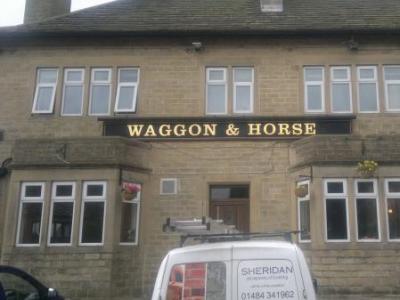 During Renoveation Work! Waggon & 1 Horse.