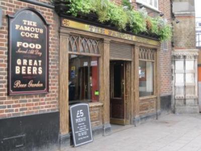 Famous Cock Tavern - London