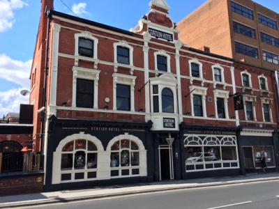 Station Hotel - Re-painted and sporting a new sign.