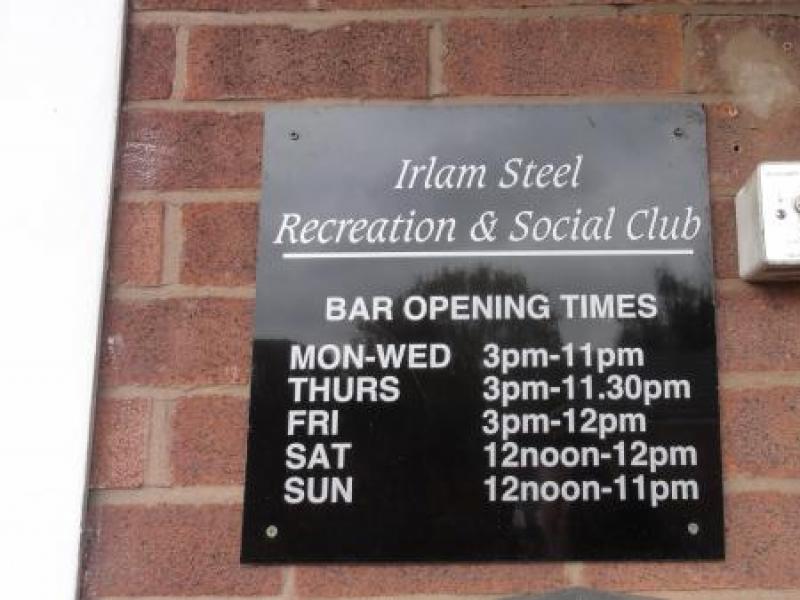 Irlam Steel Recreation & Social Club, Irlam •