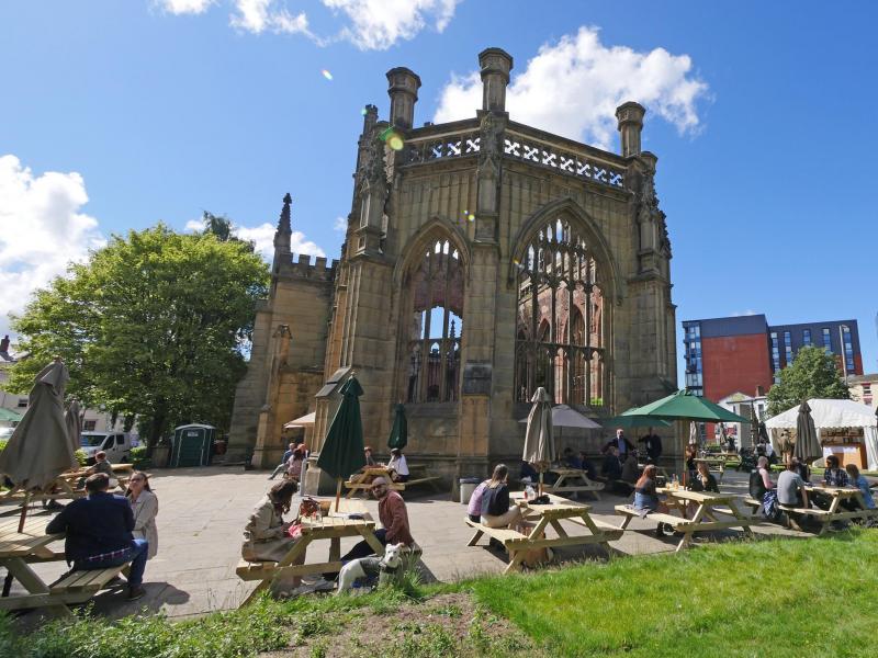 Bombed Out Church Garden Bar, Liverpool